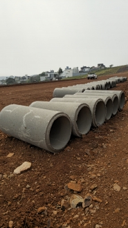 Presta -Tubos de Concreto, Meio Fio, Rotatria, Pavimentao Loteamentos - Chapec/SC -